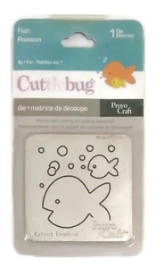 Cuttlebug Die - FISH Animal 2" x 2" - Provocraft Scrapbooking Cardmaking SALE - Bild 1 von 2