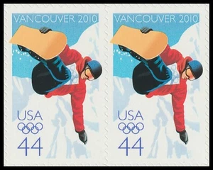 US 4436 Vancouver Olympic Winter Games 44c horz pair MNH 2010 - Picture 1 of 1