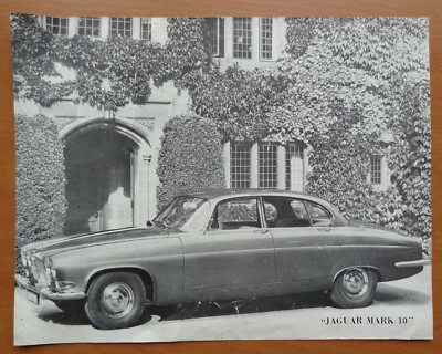 V32346 JAGUAR MARK 10 - FICHE - NON DATE - 21x27 - FR FR Foto 1 de 2