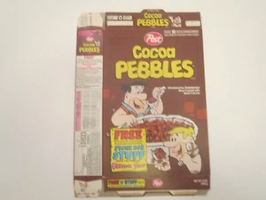 Caja de cereales vacía 1994 guijarros de cacao post tienda de rocas [P6b5] - Imagen 1 de 2