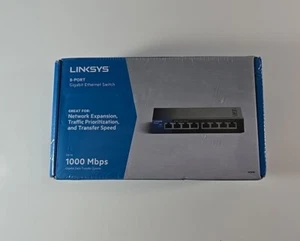 Linksys SE3008 8 Ports Rack Mountable Gigabit Ethernet Switch - Photo 1/1