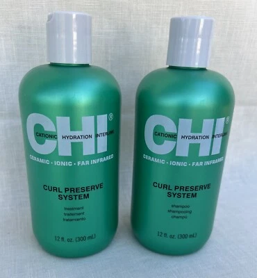 CHI Curl Preserve System Duo Shampoo & Treatment 12oz each NEW SEALED - Image 1 of 4