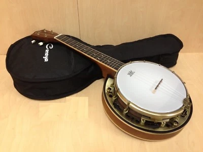 Caraya 4-String Banjo Ukulele,Concert Size,Satin Finish w/Free gig bag SBJUK-118 - Image 1 of 4