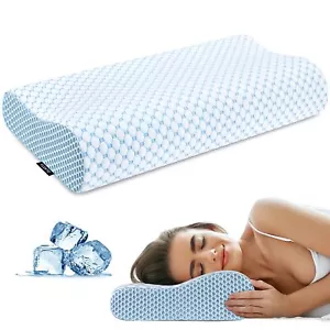 Cervical Pillow for Neck Pain Relief Contour Memory Foam Pillows for Sleeping... - Picture 1 of 7