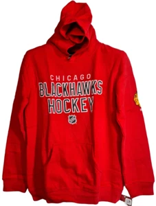 Reebok YOUTH Chicago Blackhawks Hockey Pullover Hoodie RED - MEDIUM 10/12 - Picture 1 of 4