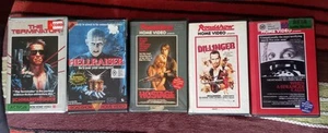 Roadshow VHS and Beta Lot - Hellraiser, The Terminator, Dillinger, Hostage - Picture 1 of 13