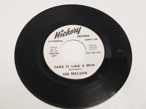 Vtg 1961 45 - Joe Melson – Take It Like A Man PROMO Audition Rock VG+ - Imagen 1 de 2
