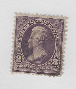 Scott # 268, 3 cents  purple, LJackson,1895, VF+ - Picture 1 of 1