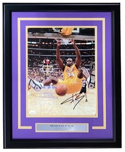 Shaquille O'Neal Signed Framed 11x14 Los Angeles Lakers Photo JSA Hologram - Picture 1 of 2