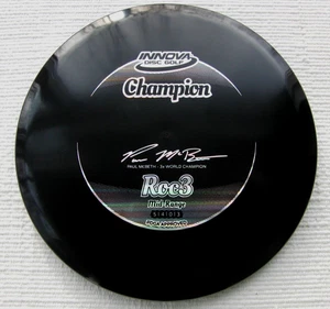 Innova 3X Paul McBeth Champion Roc3 - BBD Jet Black Dye - Flat to Shallow Penned - Picture 1 of 4