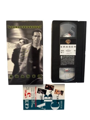 Eraser VHS 1996 Action Thriller Original Release Warner Bros - Image 1 of 2