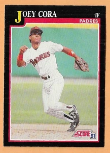 Joey Cora San Diego Padres #253 - Puntuación casi nueva-como nueva 1991 - Imagen 1 de 2