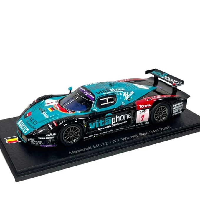 Modellino Auto Spark 1/43 Maserati MC12 GT1 #1 Winner 24h Spa 2006 - Immagine 1 di 4