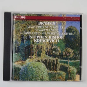 Brahms CD Stephen Bishop Kovacevich Philips Made In Germany Piano Classics 1982 - Imagen 1 de 6