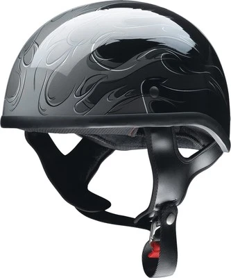 Medio casco de motocicleta gris Z1R CC Hellfire Foto 1 de 4