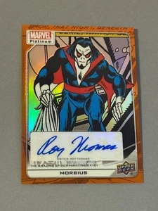 Morbius Auto /25 Orange 2023 Marvel Platinum Upper Deck Autograph Roy Thomas sp - Picture 1 of 3