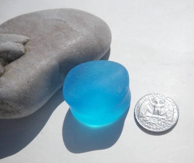 Sea Glass, Thick Round Turquoise - Image 1 of 4