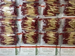 20 Hurricane Golf 2 3/4" Natural Bamboo/Red Golf Tees 50 Packs 1000 Total - Picture 1 of 2