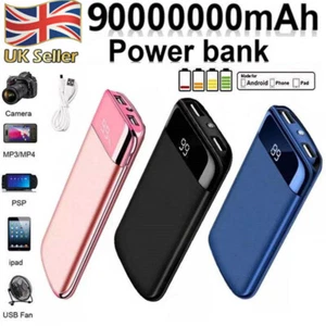 90000000mah Power Bank USB-C Pack Backup Battery Fast Charger For Mobile Phone - Picture 1 of 17