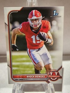 2021 -22 Bowman University 83 Brock Bowers  Georgia Bulldogs  Football Card