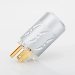 Conector enchufe de cable de alimentación Viborg VM512G CA EE. UU. rojo cobre chapado en oro hágalo usted mismo Hifi - Imagen 1 de 2