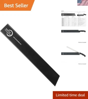 Protector de cuchillo negro resistente de 14 x 2 pulgadas para almacenamiento seguro y protección de cuchillas Foto 1 de 4