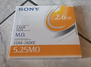 Neu! Sealed SONY M.O. EDM 2600C 2,6gb 130mm 5,25" Magneto Optische Scheiben - Bild 1 von 3