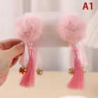 2PCS /Set Chinese Style Festive Red Bows Hair Clip Plush Hair Clip New Year Gift
