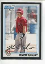 2010 Bowman Prospects Black Konrad Schmidt BP6 Arizona Diamondbacks