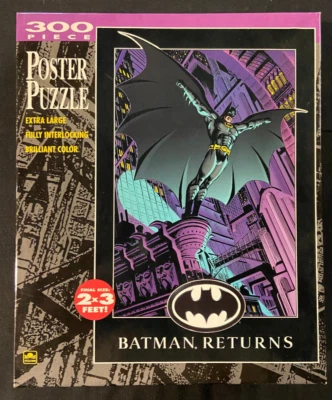 PUZZLE PÓSTER BATMAN RETURNS 300 PIEZAS SELLADO COMPLETO TAMAÑO 2 FT X 3 PIES Foto 1 de 4