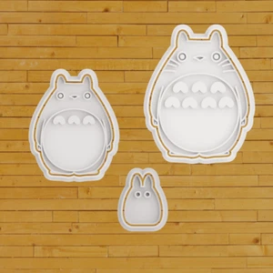 Totoro studio ghibli cookie cutter set 3 pezzi formina tagliabiscotti design - Bild 1 von 1