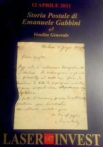 1041 h LASERINVEST 147 - Asta FRANCOBOLLI-STORIA POSTALE di E. GABBINI (2011) - Picture 1 of 10