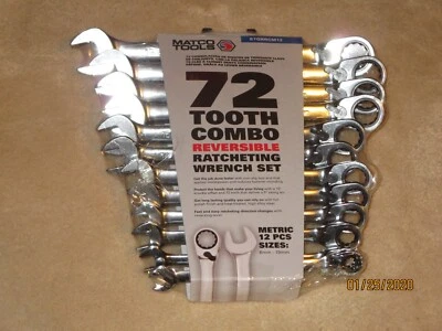 MATCO 12-Pc.  Reversible  ratcheting combination  wrench sets Metric New - Изображение 1 из 4