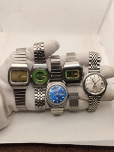 Lot of 5 Rare Ricoh Automatic Day/Date Men's watch Japan - Picture 1 of 21