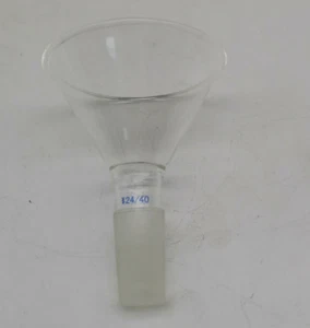 90MM,24/40,Glass Powder Funnel,100ML,Brand New Chemistry Lab Glassware j - Picture 1 of 6