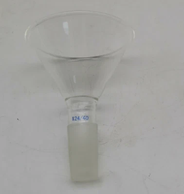 90MM,24/40,Glass Powder Funnel,100ML,Brand New Chemistry Lab Glassware j - Image 1 of 4