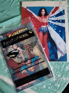 Wonder Woman Lynda Carter 8x10 Color Photo & 1st Edition Wendy's Comic Lot Of 2 - Picture 1 of 8