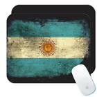 Tapis de souris cadeau : drapeau argentin en détresse vintage pays expatrié argentin