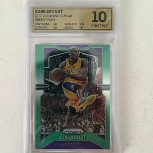 2019-20 Panini Prizm Basketball Kobe Bryant #8 Green Prizm Lakers Pristine 10 - Picture 1 of 2
