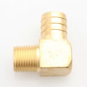 1" Male Brass Hose Barb To 1/2" NPT Thread 90 Degree Male Fitting Adapter - Bild 1 von 4