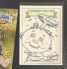 2020 Garbage Pail Kids 35th Anniversary Adam Bomb Artist Sketch Card Yeager 1/1