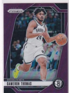 2024-25 Panini Prizm NBA No. 91 Cameron Thomas Purple Prizm 44/99 - Picture 1 of 2