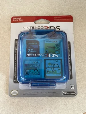 Estuche de Juego Compacto Nintendo 3DS Azul Transparente Tiendas 16 Tarjetas de Juego. Pack Nuevo Precintado Foto 1 de 2