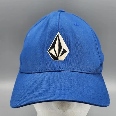 Vintage Rare Volcom Full Stone Flexfit Hat Blue White Stitched Size S/M - Image 1 of 4