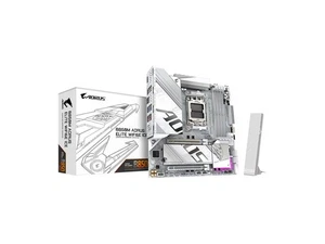 GIGABYTE B850M AORUS ELITE WIFI6E ICE AMD AM5 LGA 1718 Motherboard, mATX, DDR5, - Picture 1 of 4