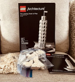 LEGO Architecture Leaning Tower of Pisa 21015 Complete Set Box Manual 345pcs.