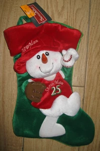 Las mejores medias de Navidad de Santa muñeco de nieve 3D jugando béisbol con guante y pelota nuevas con etiquetas - Imagen 1 de 12