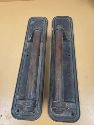 Vintage Brass Copper Church Door Handles - Image 1 of 3