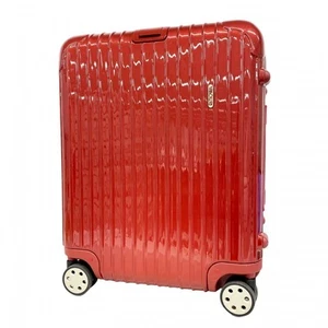 Rimowa Salsa Red 4-wheels Carry Case Suitcase 51x41.5x25 cm USED F/S - Picture 1 of 10