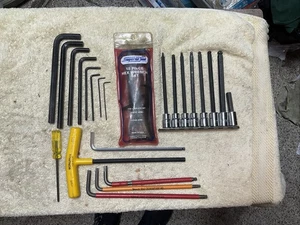 Lot Of 40 Allen Wrenches-Proto J4900BD 3/8” Dr X-Long Hex, WERA TORX-BONDHUS-USA - Picture 1 of 16